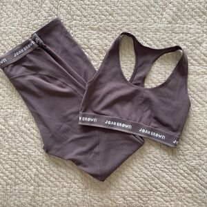 JOAH BROWN sport legging and sport bra Small